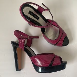 White House Black Market Woman’s High heel purple shoes